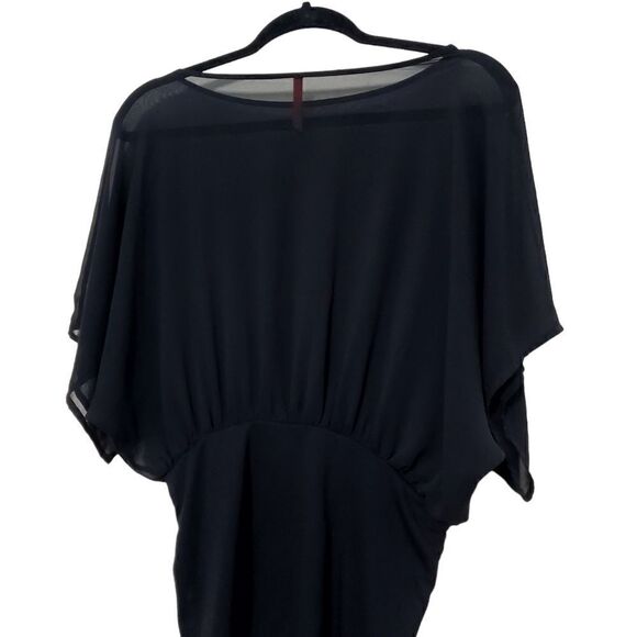 Ruby Ribbon Womens Sheer Banded Black Blouse Size XS - Picture 7 of 12
